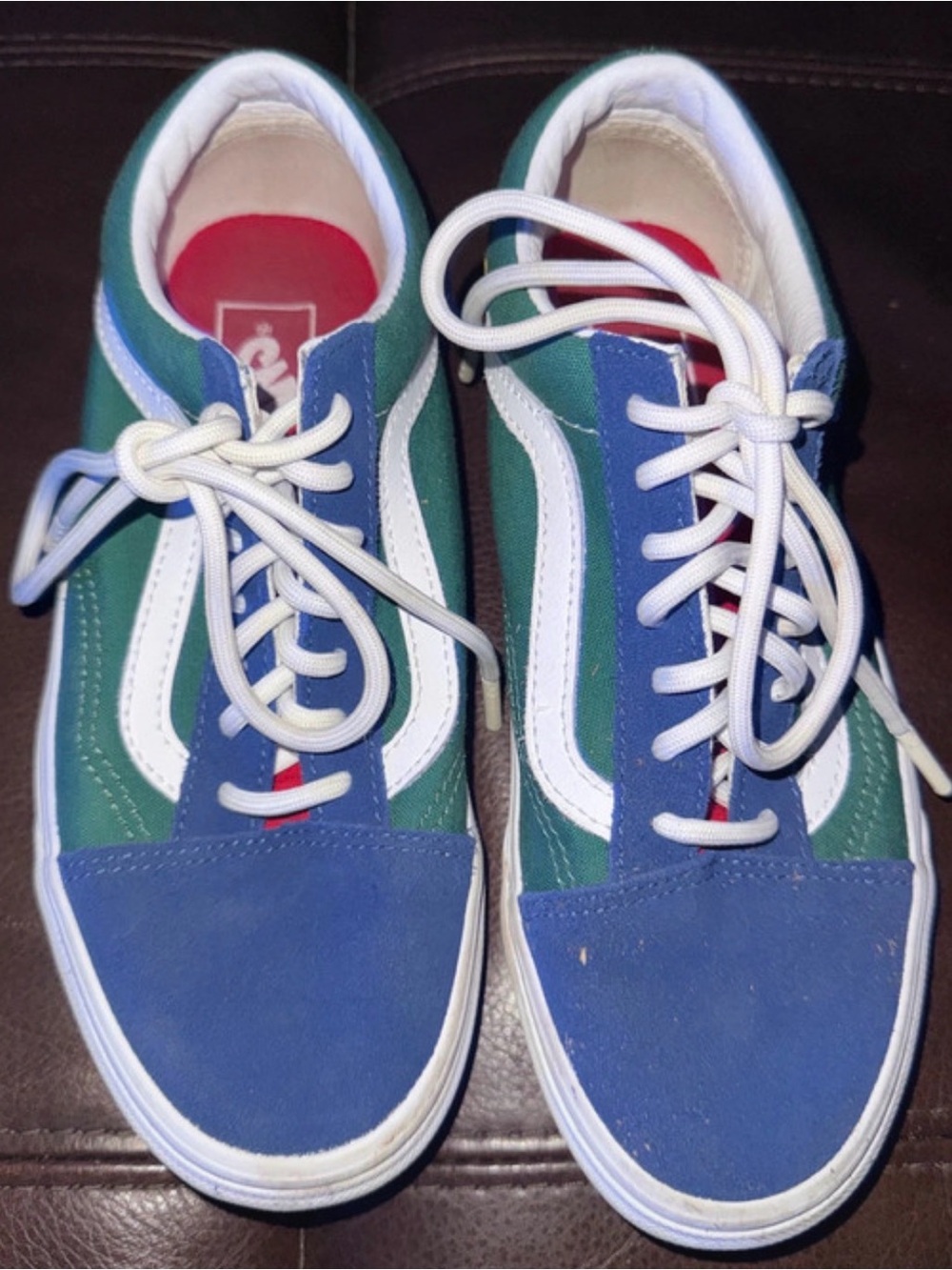 Vans Old Skool Sneakers in Blue, Green, White
